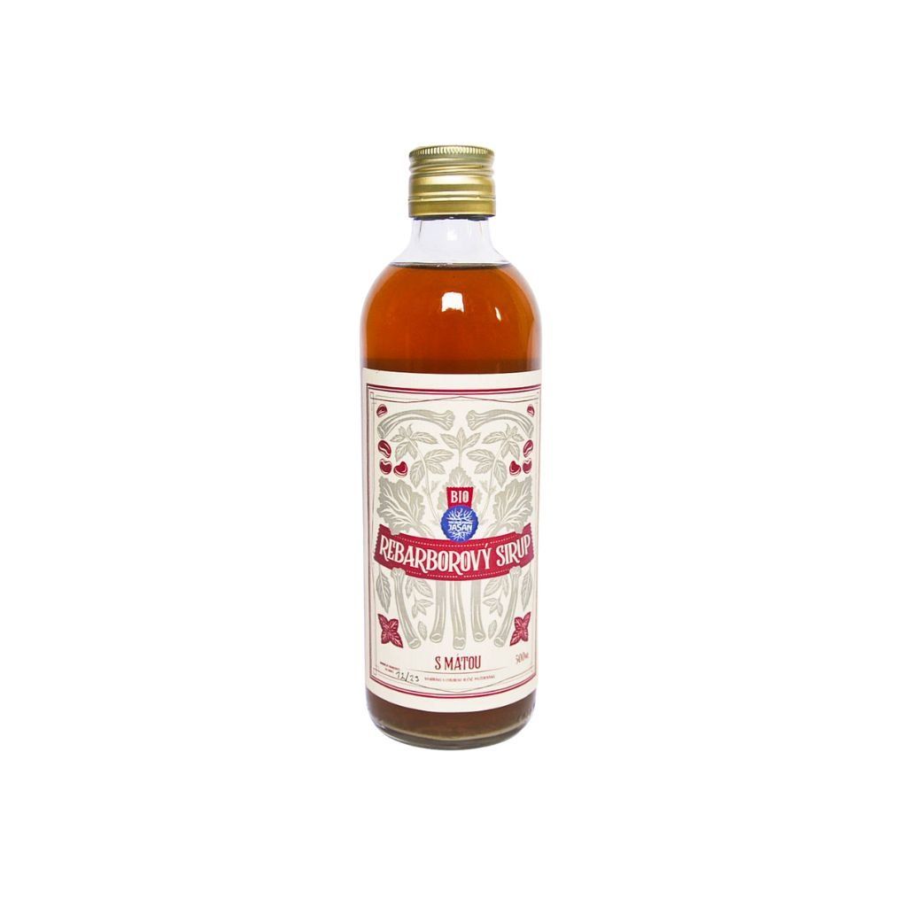 Rebarborový BIO sirup s mátou 350 ml