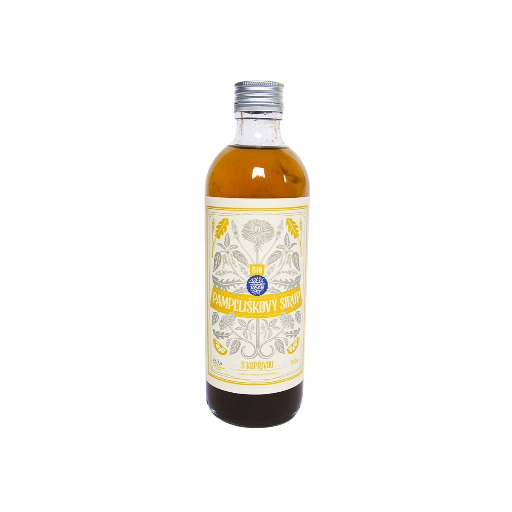 Pampeliškový BIO sirup s kopřivou 500 ml