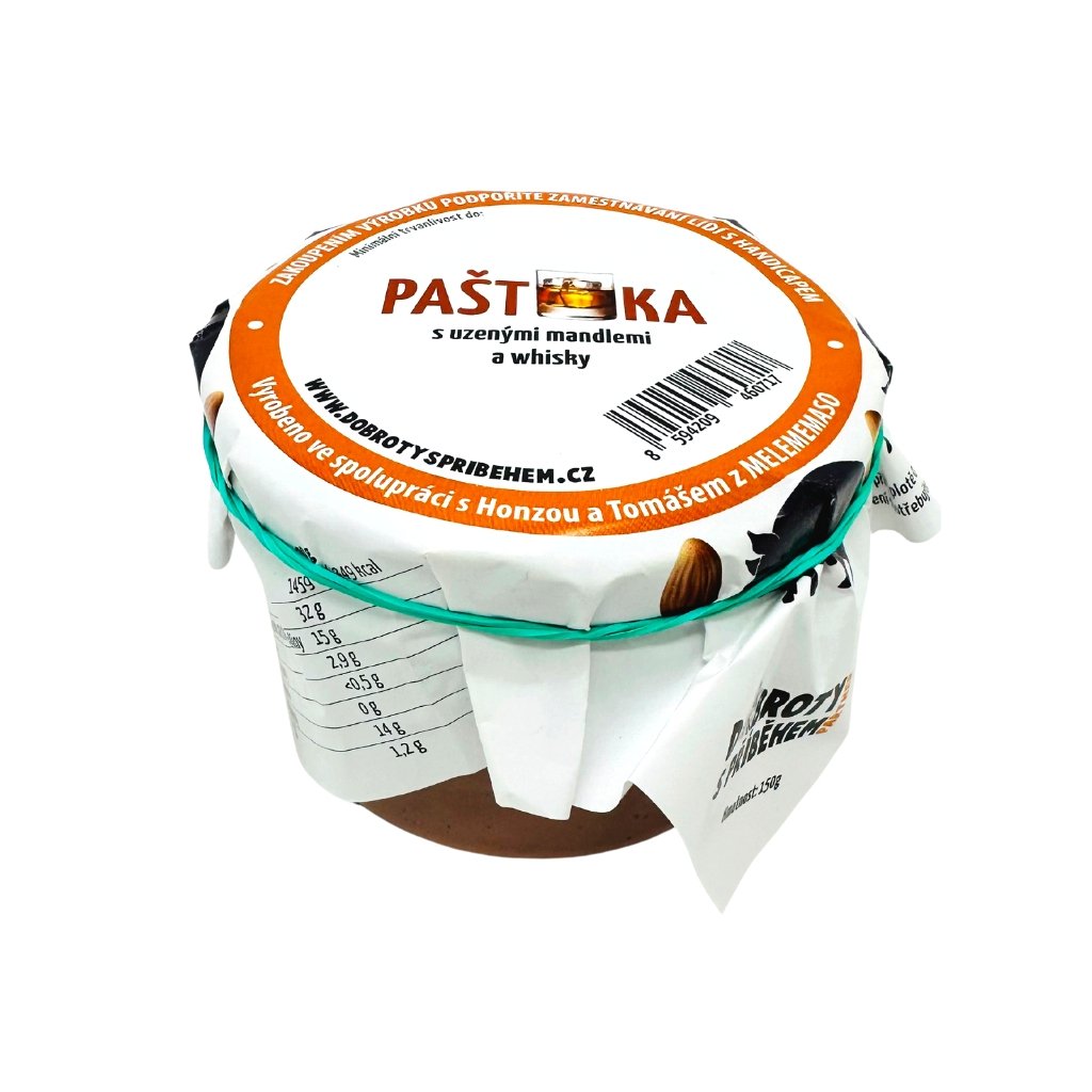 Paštika s whiskey a uzenými mandlemi 150 g
