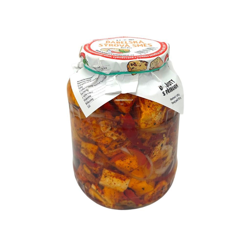 Nakládaná ďábelská sýrová směs PIRI-PIRI 1580 g