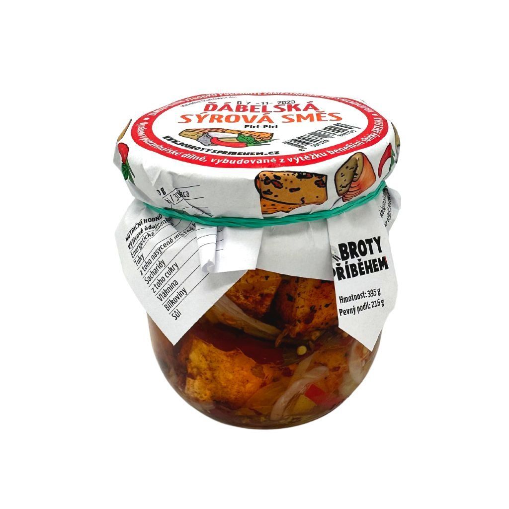 Nakládaná ďábelská sýrová směs PIRI-PIRI 395 g
