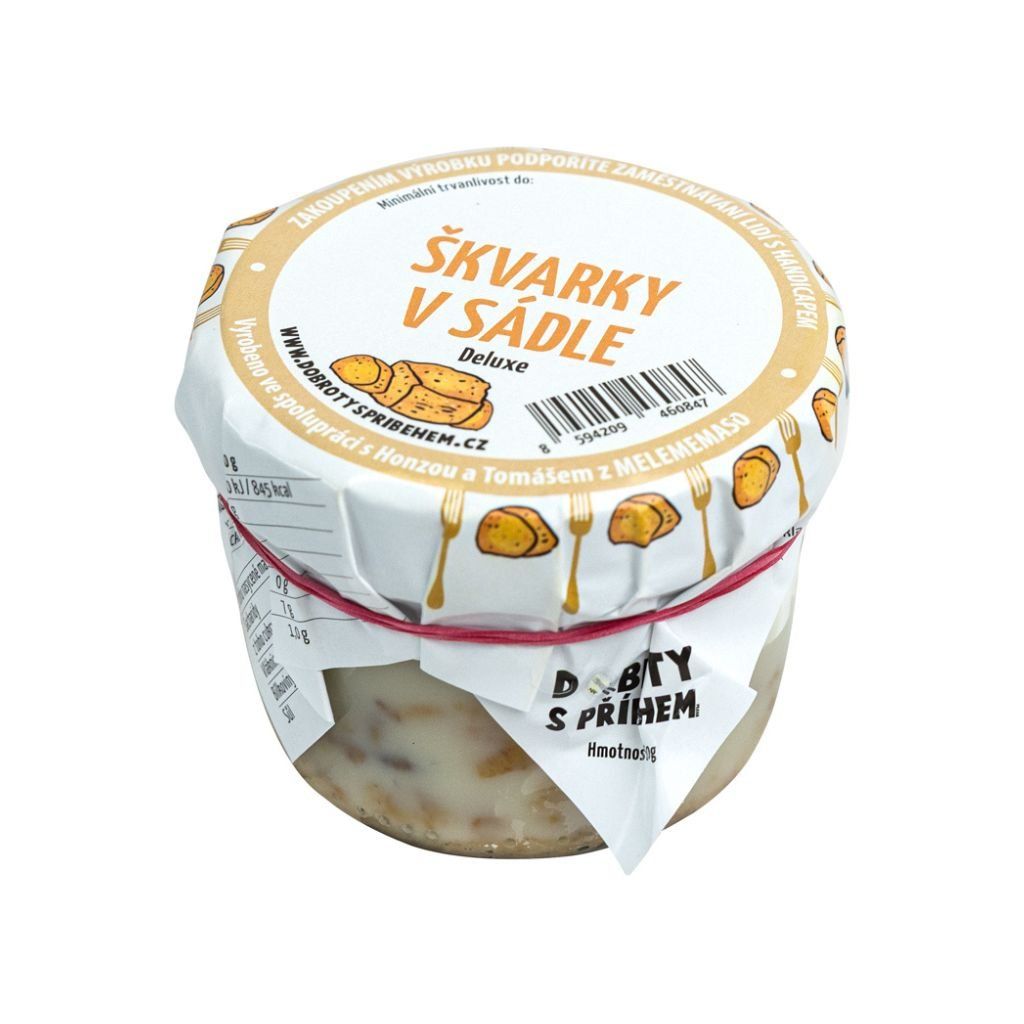 Škvarky v sádle DELUX 160g