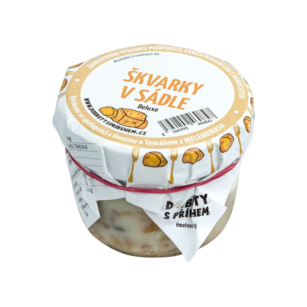 Škvarky v sádle DELUX 160g