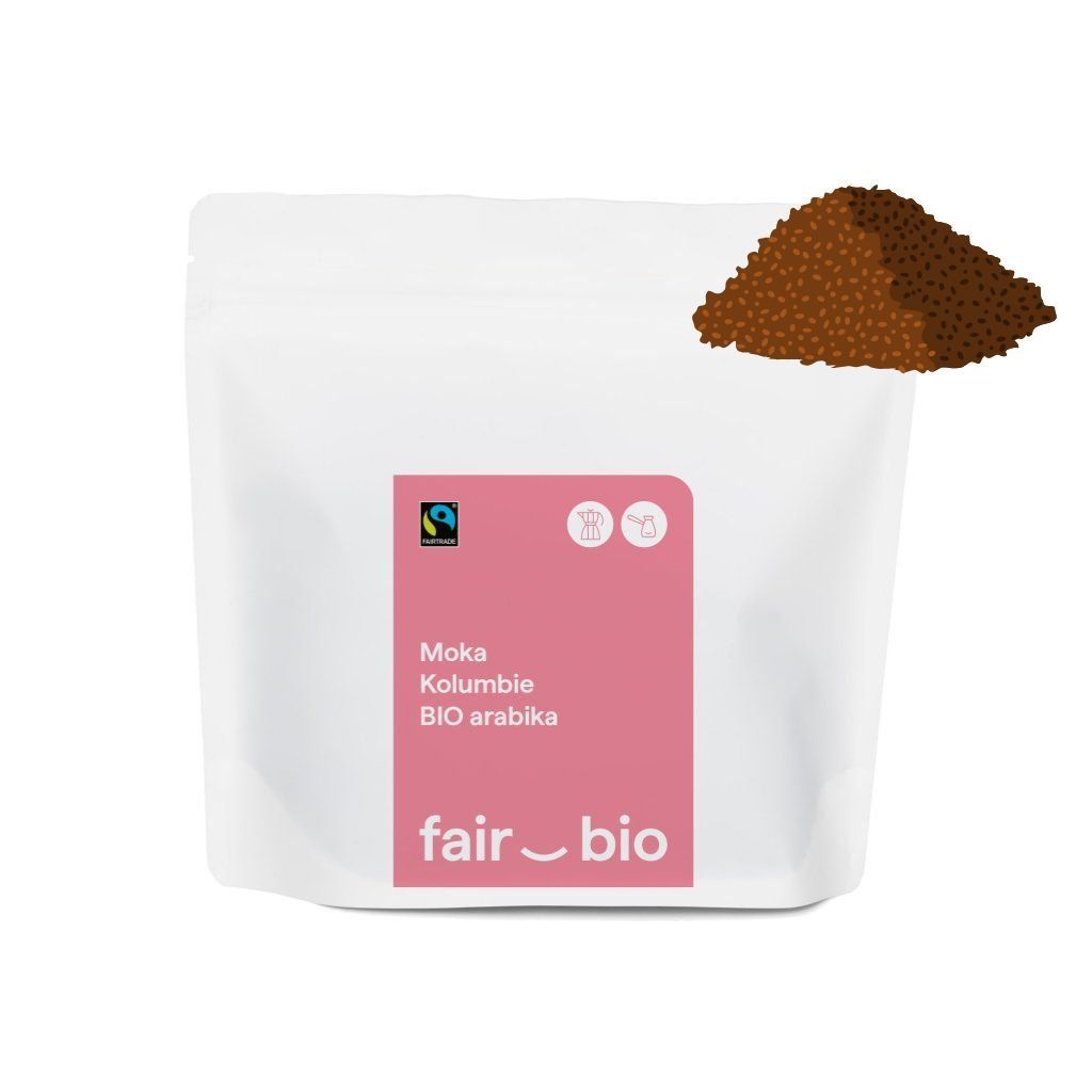 Moka BIO Kolumbie Tolima MLETÁ 250g | FairBio pražírna