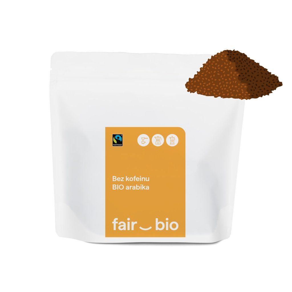 Bezkofeinová BIO káva Honduras MLETÁ 250g | FairBio pražírna