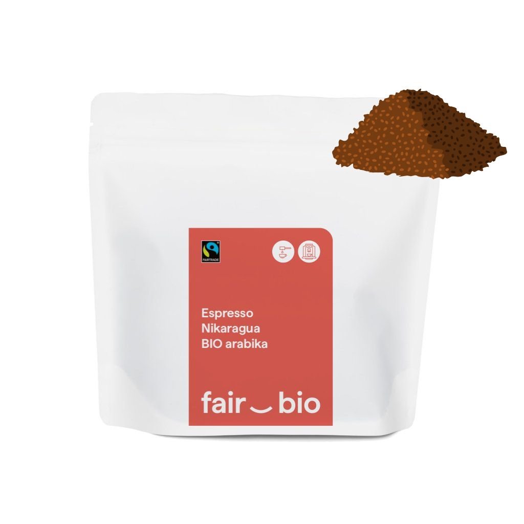 Espresso BIO Nikaragua MLETÁ 250g | FairBio pražírna