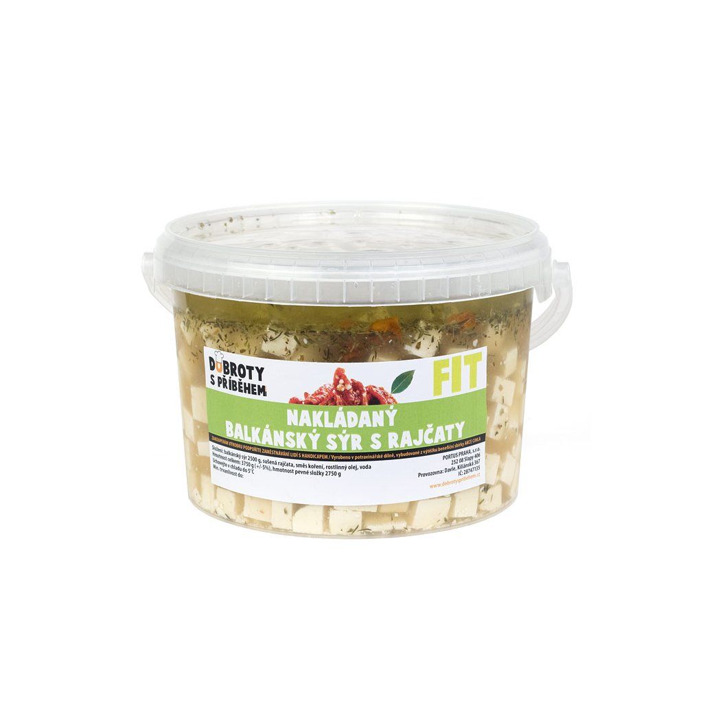 Nakládaný balkánský sýr s rajčaty 3200 g