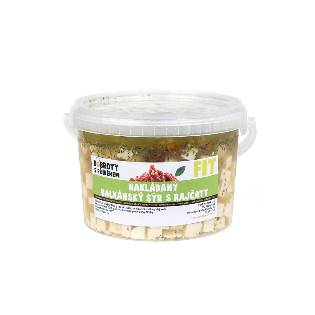 Nakládaný balkánský sýr s rajčaty 3200 g
