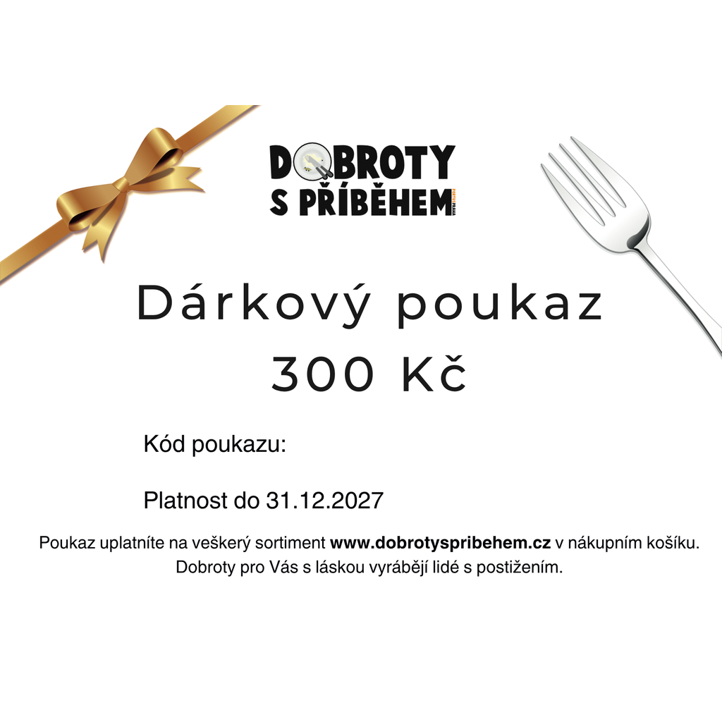 Dárkový poukaz 300kč