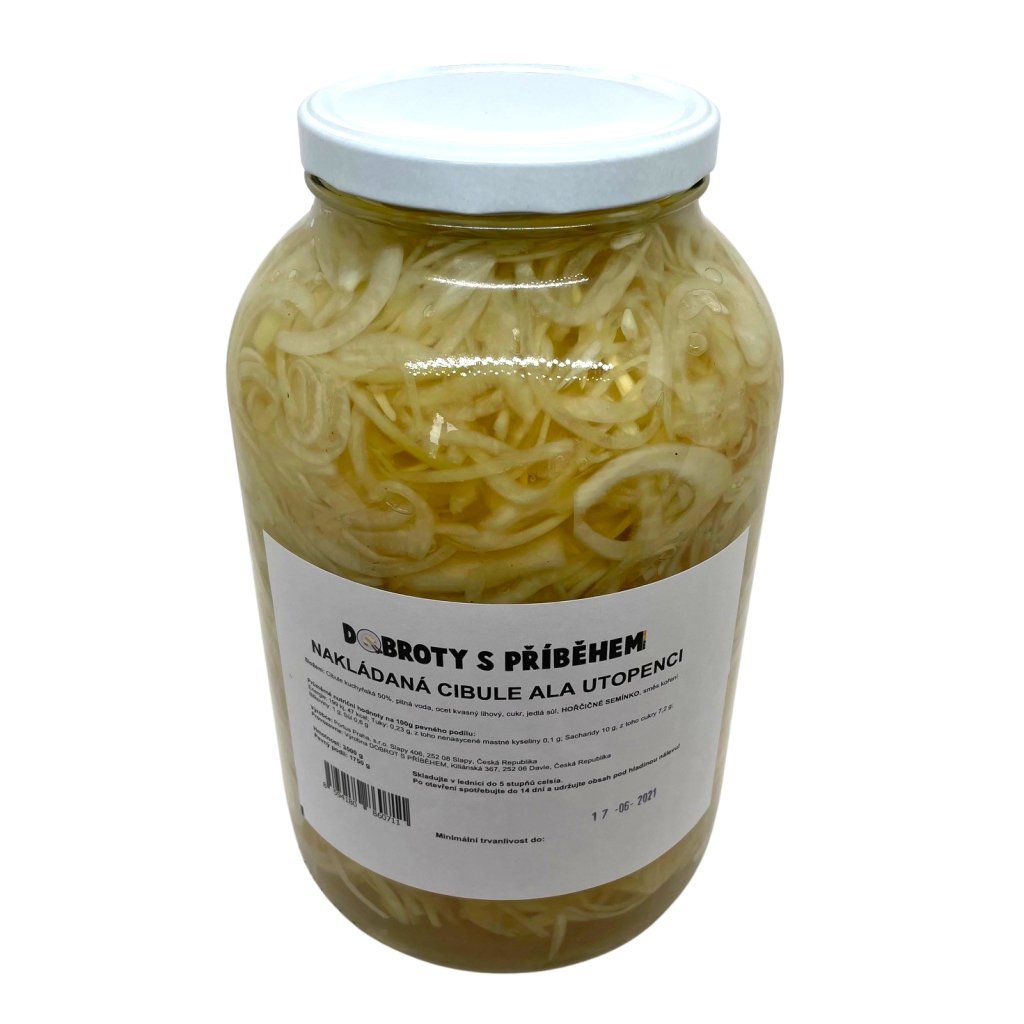 Nakládaná cibule ala utopenci 3500g