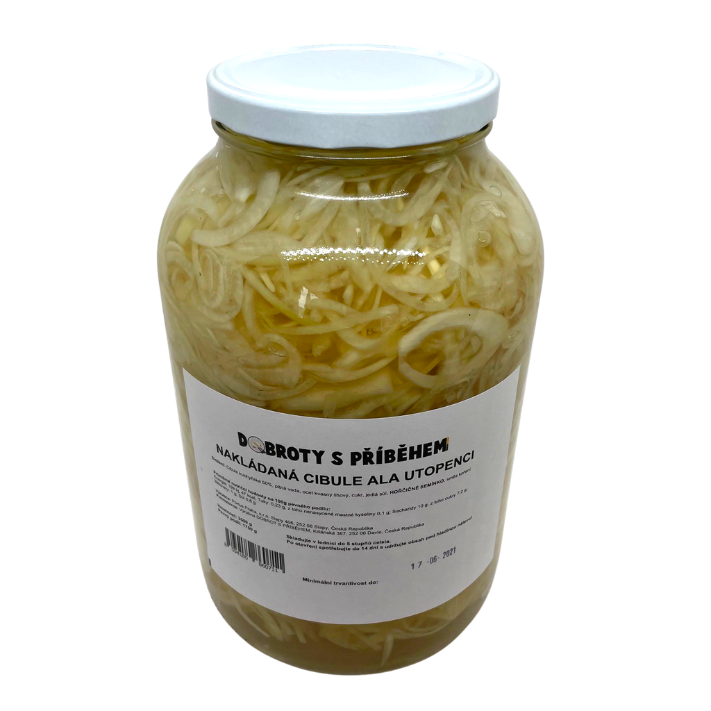Nakládaná cibule ala utopenci 3500g