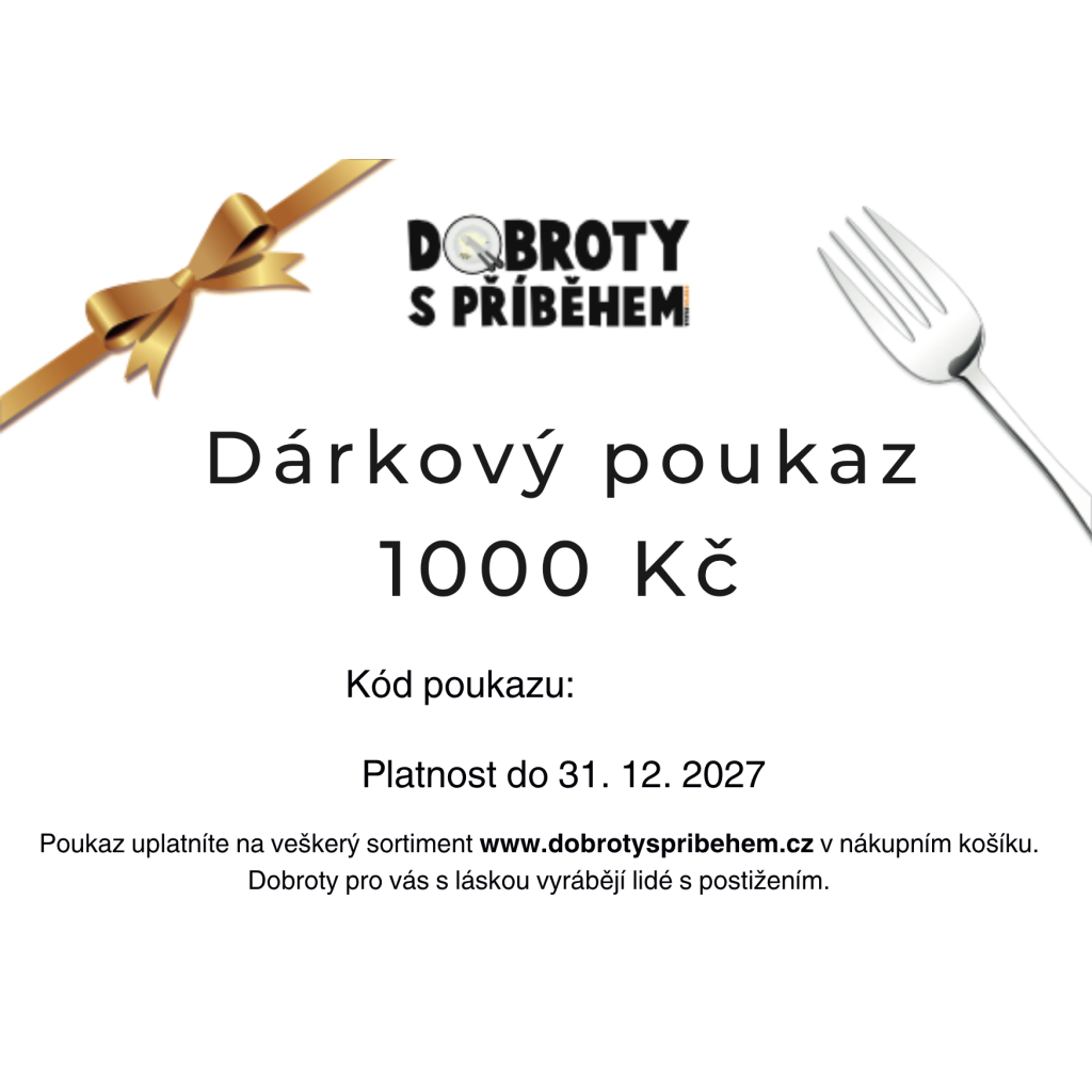 Dárkový poukaz 1000kč