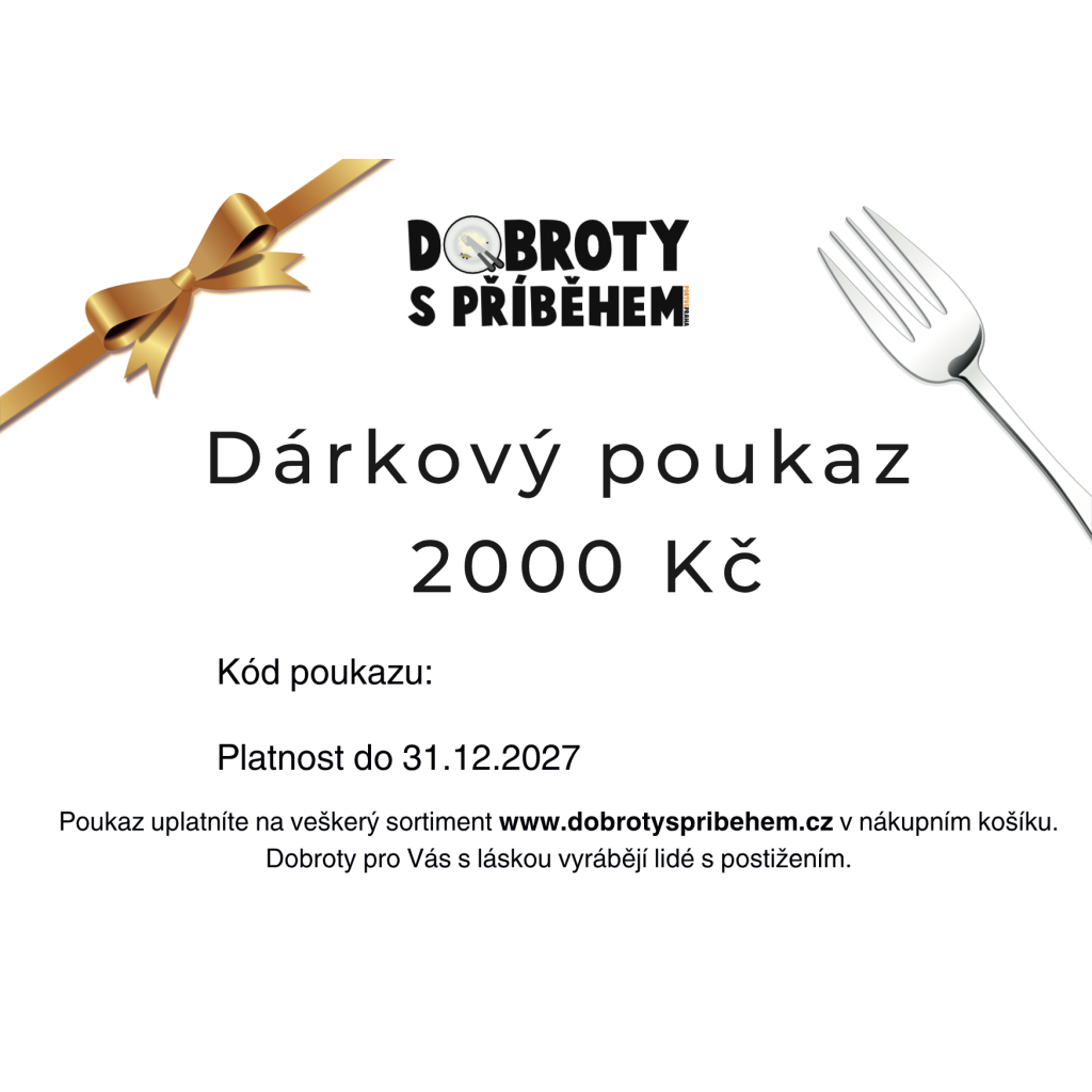 Dárkový poukaz 2000kč
