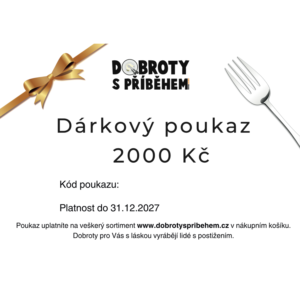 Dárkový poukaz 2000kč